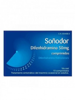 SOÑODOR DIFENHIDRAMINA 50...